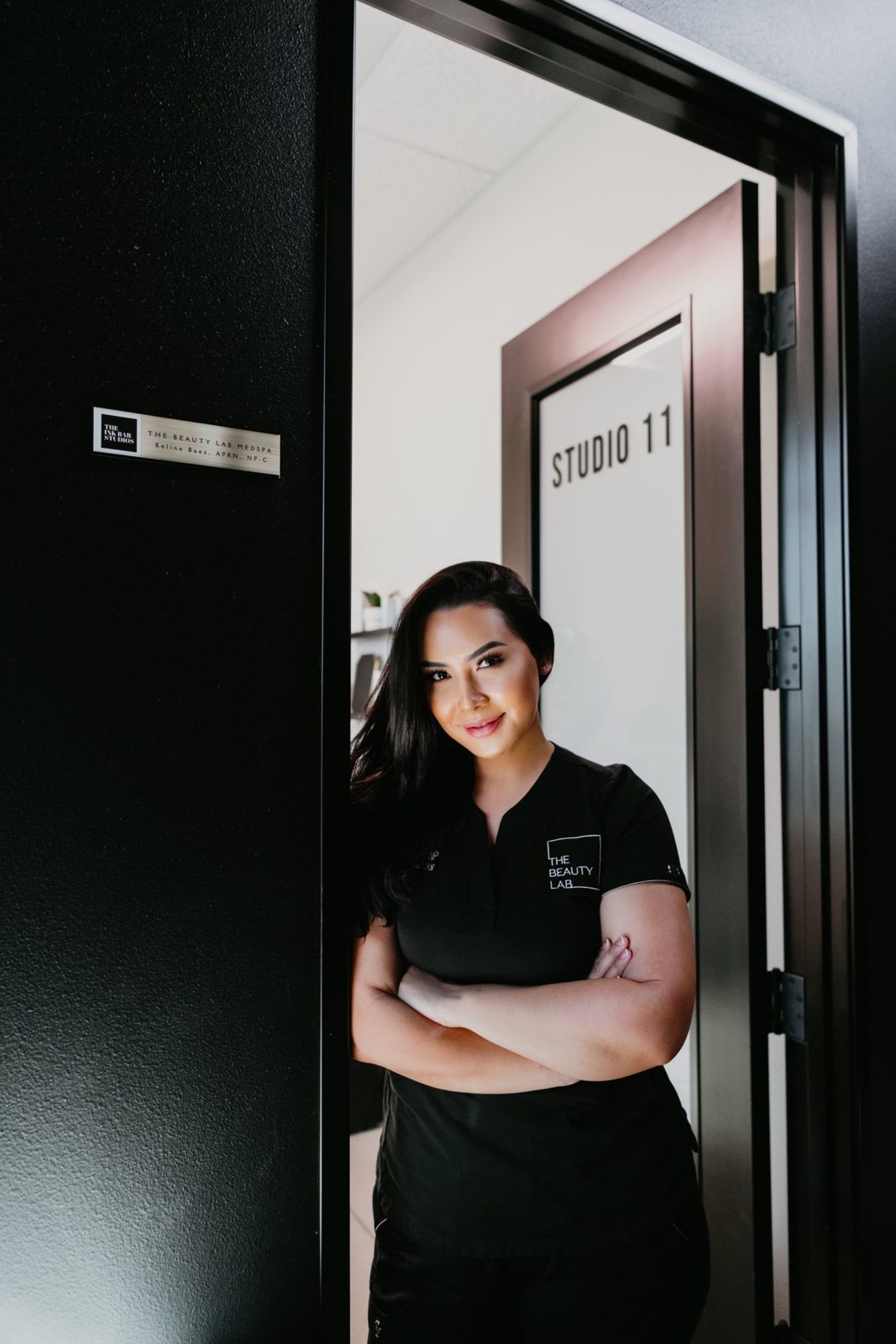 The entrance to The Beauty Lab studio in Las Vegas